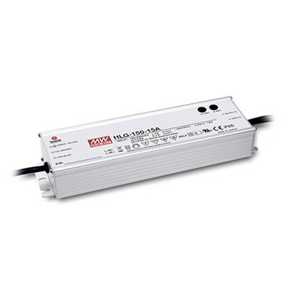 MEAN WELL, 12V Output, 150 W Output, 12.5A, 1.68 A Resistance, 10V PWM, 3 in 1