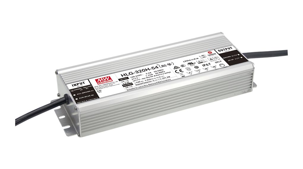 MEAN WELL, 305V Output, 320 W Output, 3500mA, 700 mA