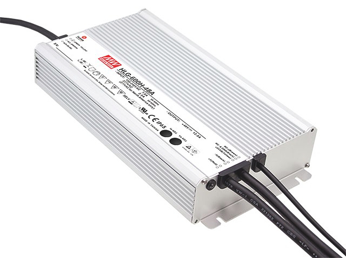 MEAN WELL LED Driver, 12V, 6 V Output, 480 W Output, 40A Potentiometer