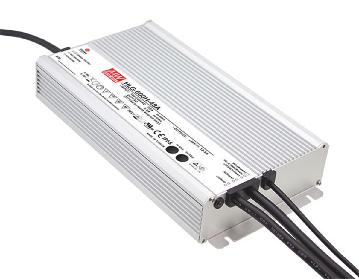 MEAN WELL LED Driver, 12V, 24 V Output, 600 W Output, 25A Potentiometer