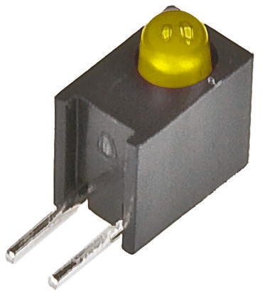 Broadcom 2.5 V Yellow LED 3 mm (T-1) Through Hole HLMP HLMP-1719-A00A2