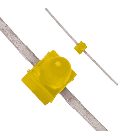 Broadcom 2 V Yellow LED Subminiature Through Hole HLMP HLMP-6400