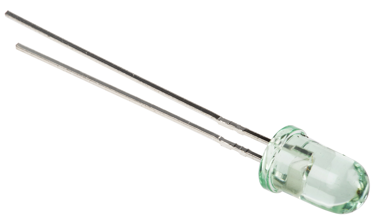 Broadcom 2.2 V Green LED 5 mm (T-1 3/4) Through Hole HLMP HLMP-C515