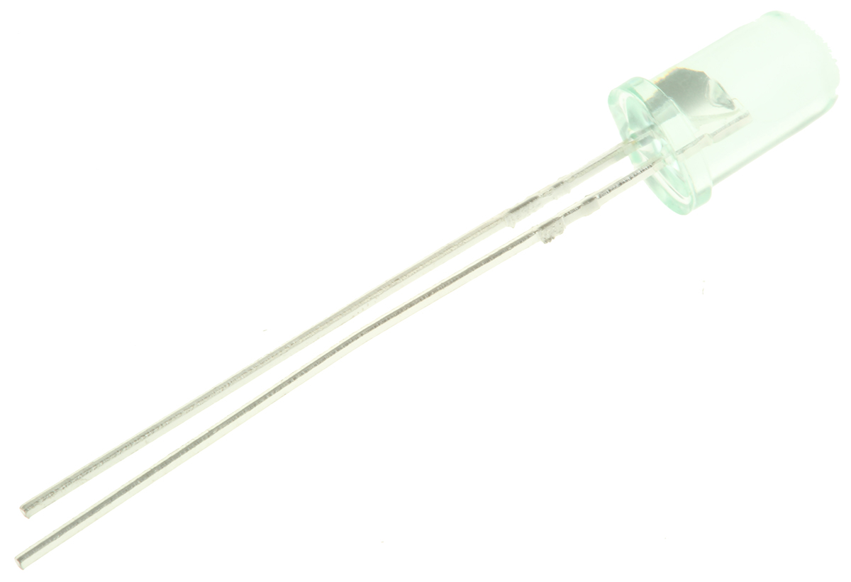 Broadcom2.2 V Green LED 5mm Through Hole, HLMP-C523