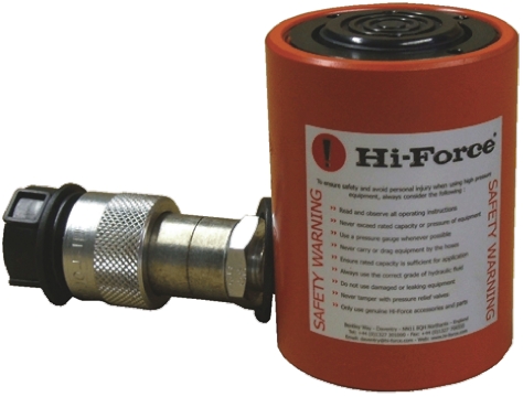 Hi-Force, Portable Low Height Hydraulic Cylinder, HLS101 Single Acting 10 t 40 mm