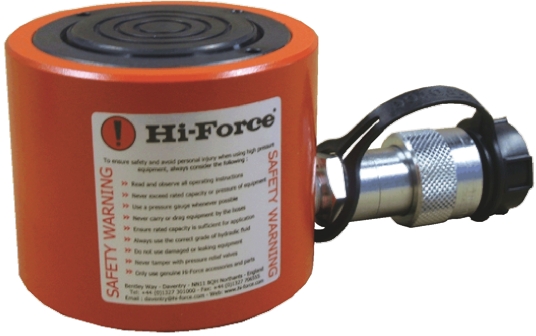Hi-Force, Portable Low Height Hydraulic Cylinder, HLS502 Single Acting 50 t 60 mm