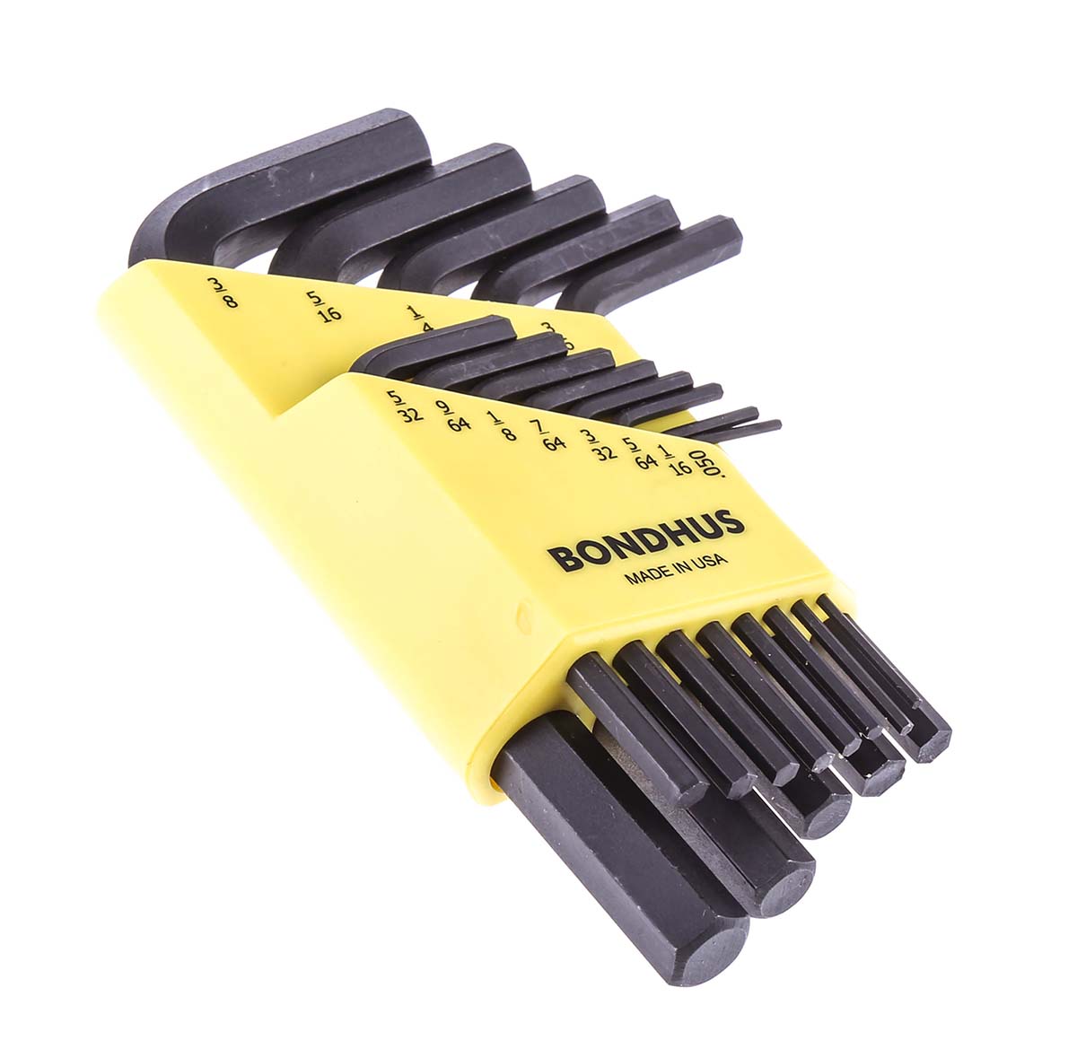 hlx13s Bondhus 13 piece L Imperial Hex Key Set, Hex size 0.05 → 3/8ZZZZZZ