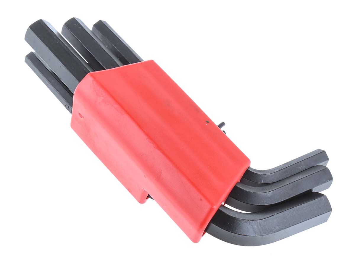 hlx9ms Bondhus 9 piece L Metric Hex Key Set, Hex size 1.5 to 10 mm