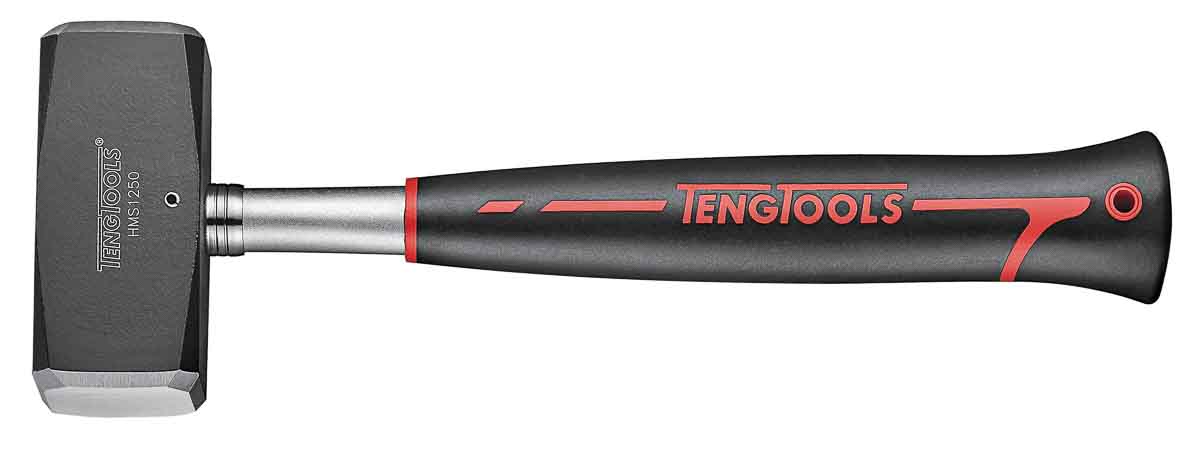 Teng Tools Medium Carbon Steel Head Club Hammer with Steel Handle, 1250 g