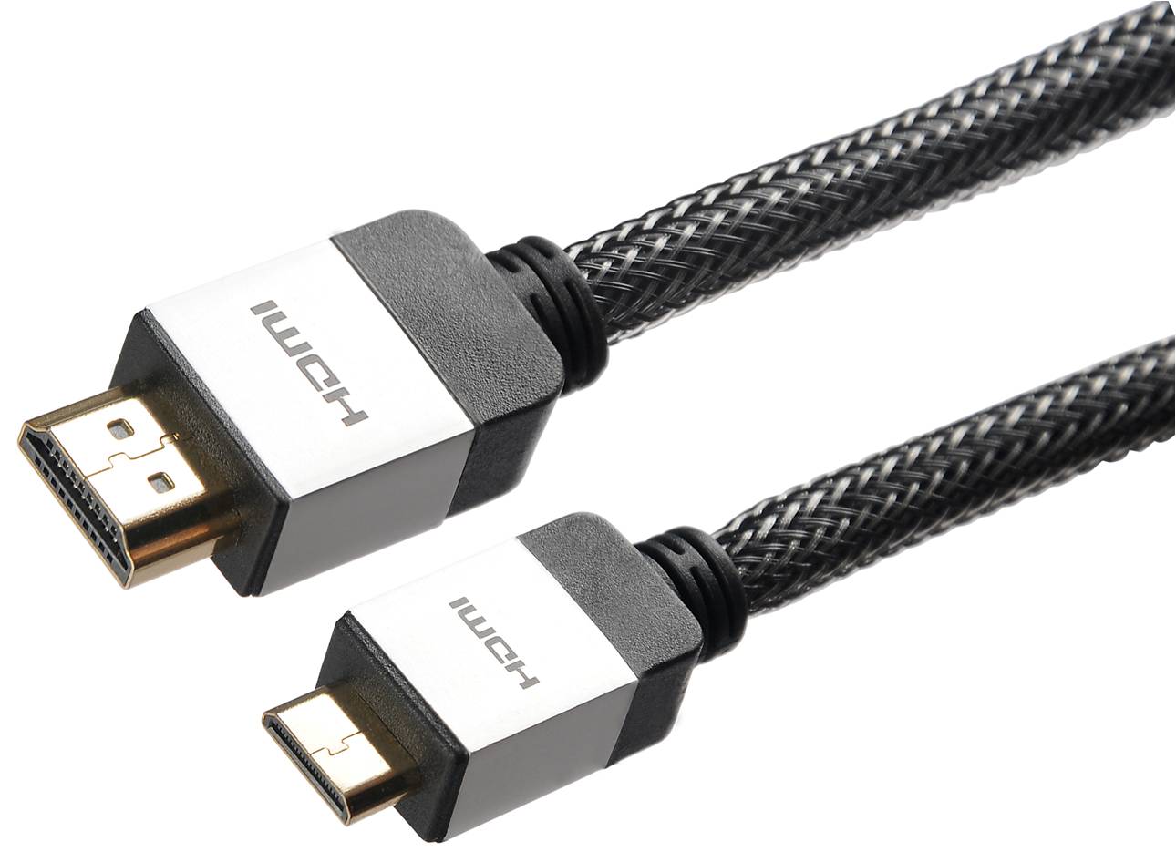 Okdo, 6 m 1080p HDMI Cable, - Male Mini HDMI to Male HDMI, HDMI 1.4, Black