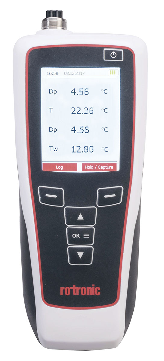 Rotronic Instruments Hygropalm HP32 set Hygrometer 60 °C, ±0.8 %RH Accuracy, 100 °C Max, 100 %RH Max, UKAS