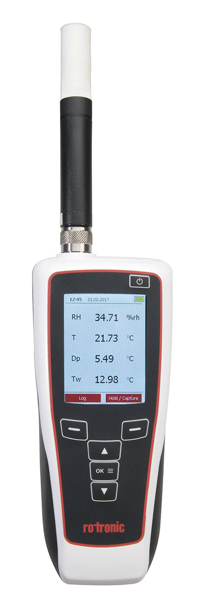 hp32 Rotronic Instruments Hygrometer 60 °C, ±0.8 %RH Accuracy, 200 °C Max, 100 %RH Max, RSCAL