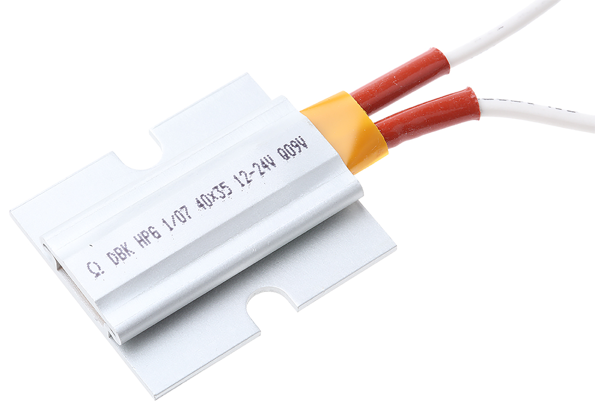 DBK Enclosures Heating Element Enclosure Heating Element, 100 mm, 35 mm, 10 W, 12V ac/dc, 30 V ac/dc