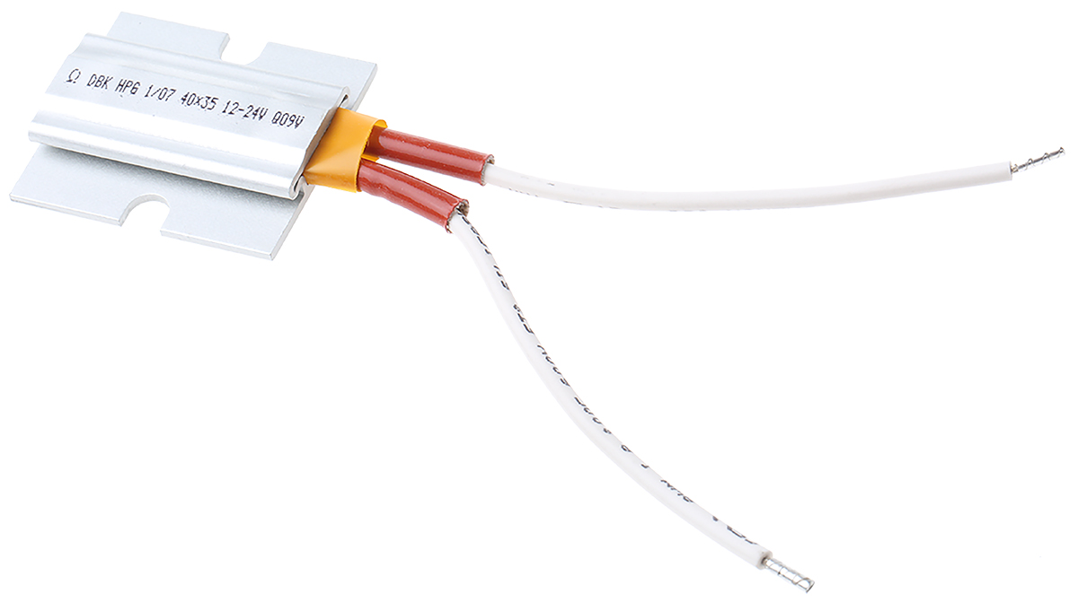 hpg-107-40x35-12-30 DBK Enclosures Heating Element Enclosure Heating Element, 100 mm, 35 mm, 10 W, 12V ac/dc, 30 V ac/dc