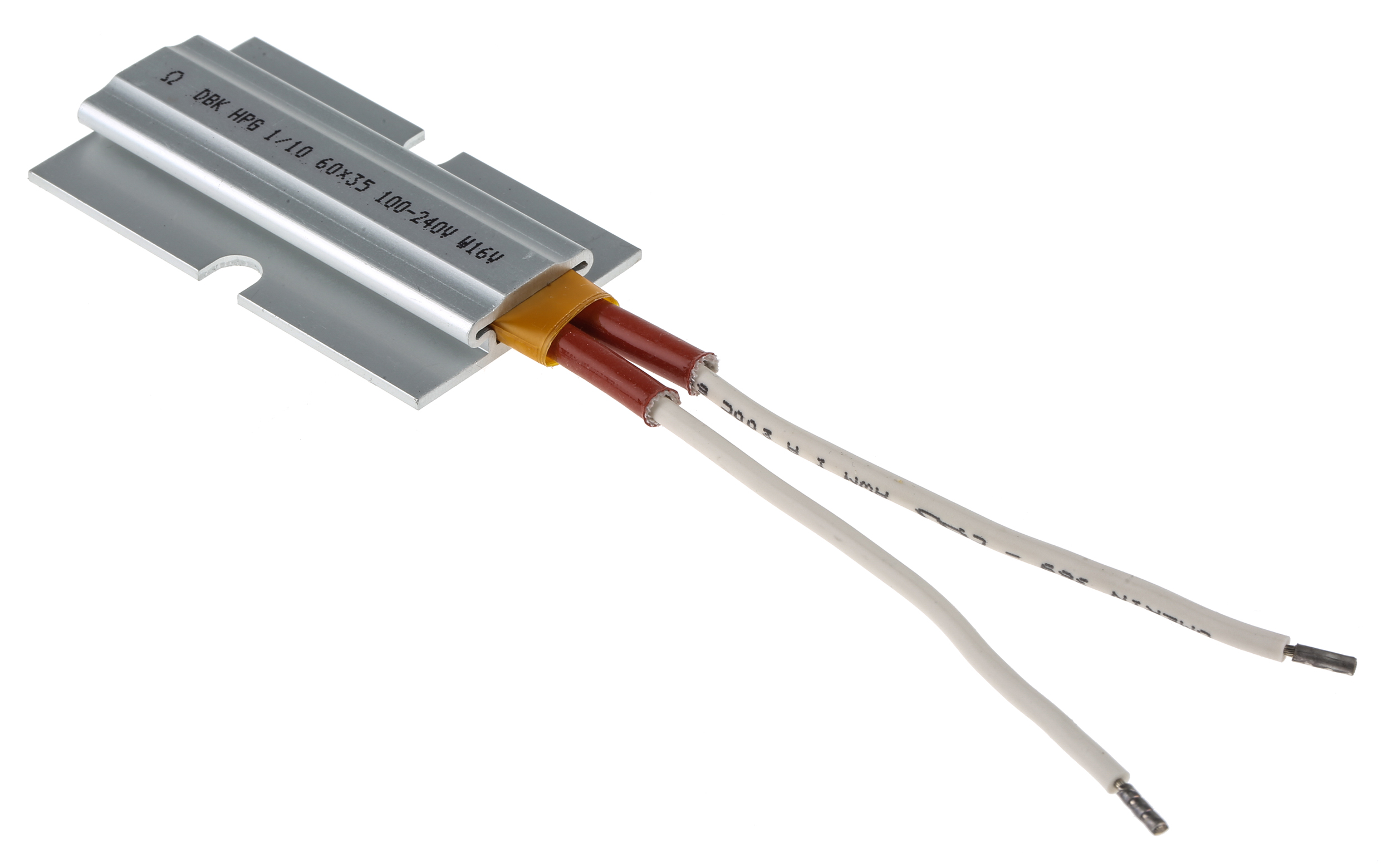 DBK Enclosures Heating Element Enclosure Heating Element, 100 mm, 60 mm, Self regulating PTC heater, 20 W, 100V ac/dc,