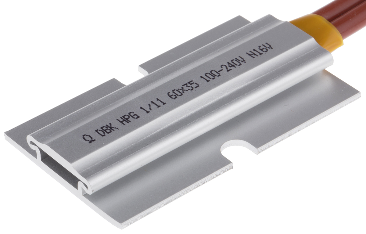DBK Enclosures Heating Element Enclosure Heating Element, 100 mm, 60 mm, Self regulating PTC heater, 15 W, 100V ac/dc,