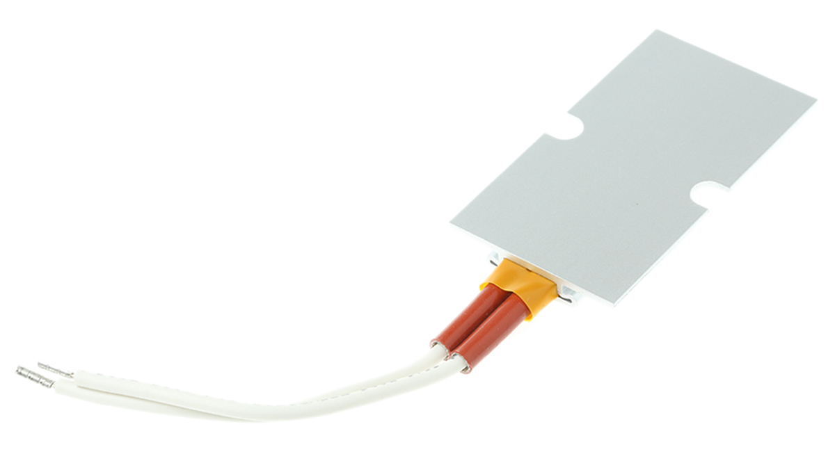 hpg-112-60x35-100-240 DBK Enclosures Heating Element Enclosure Heating Element, 100 mm, 60 mm, Self regulating PTC heater, 25 W, 100V ac/dc,