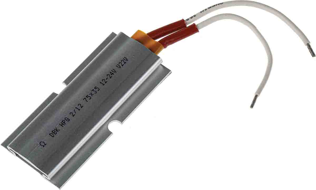 DBK Enclosures Heating Element Enclosure Heating Element, 100 mm, 75 mm, Self regulating PTC heater, 70 W, 12V ac/dc, 30