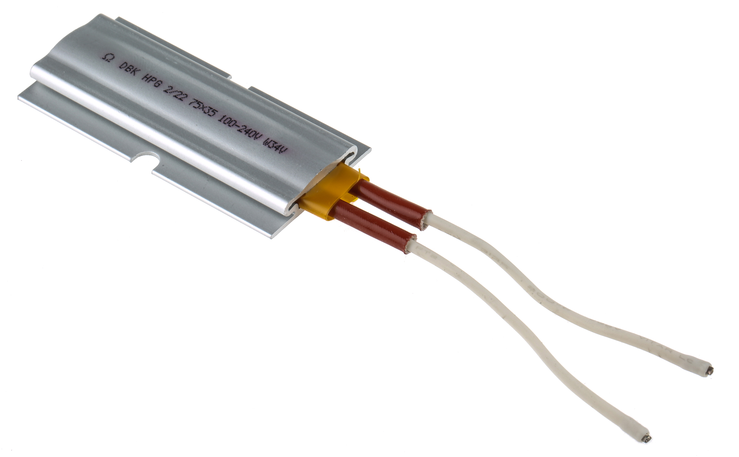 DBK Enclosures Heating Element Enclosure Heating Element, 100 mm, 75 mm, Self regulating PTC heater, 200 W, 100V ac/dc,