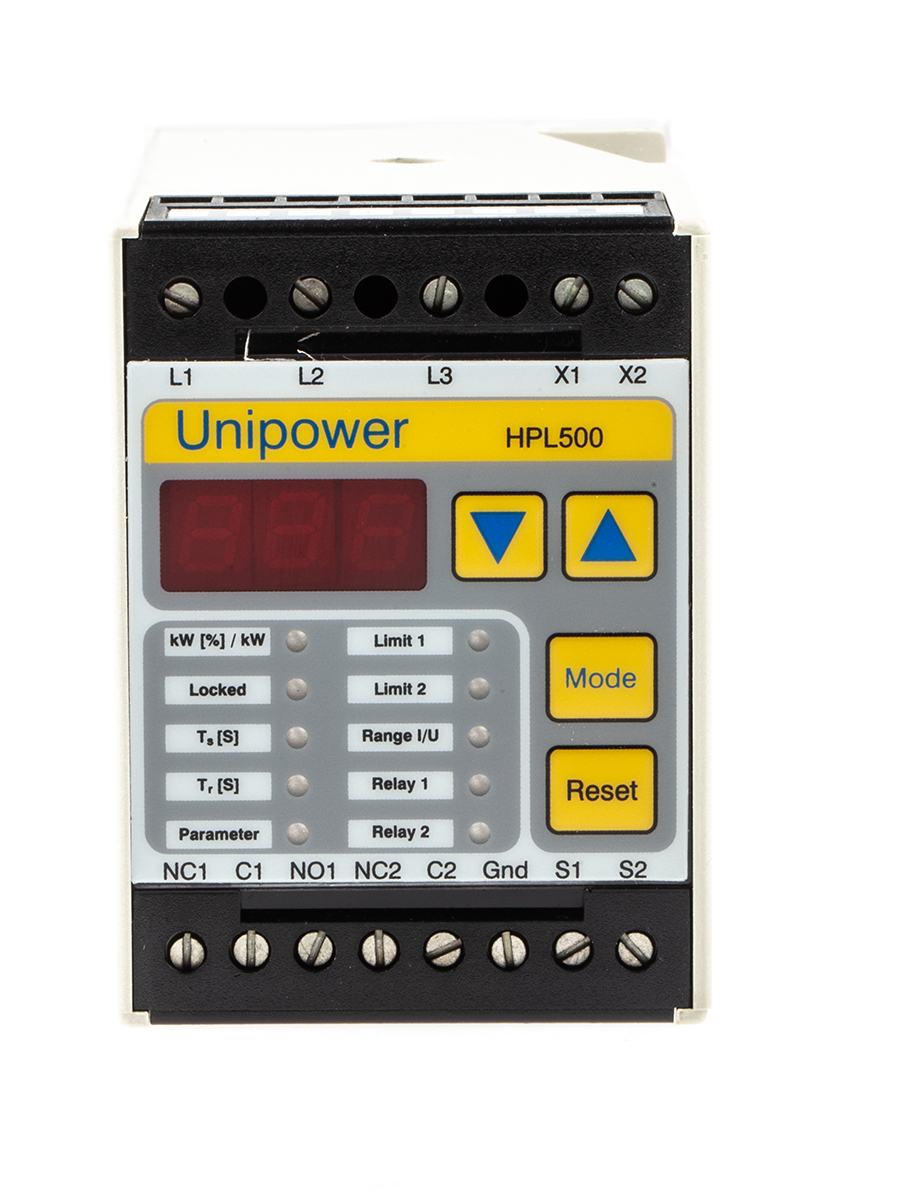 Unipower 40A HPL Motor Load Monitor, 100V ac, 400 V ac, 50 °C, -15 °C