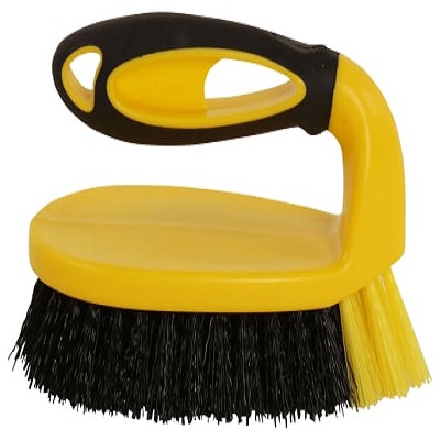 Bulldozer Hard Bristle Black Scrub Brush, 60 mm bristle length, Polyvinyl Chloride bristle material