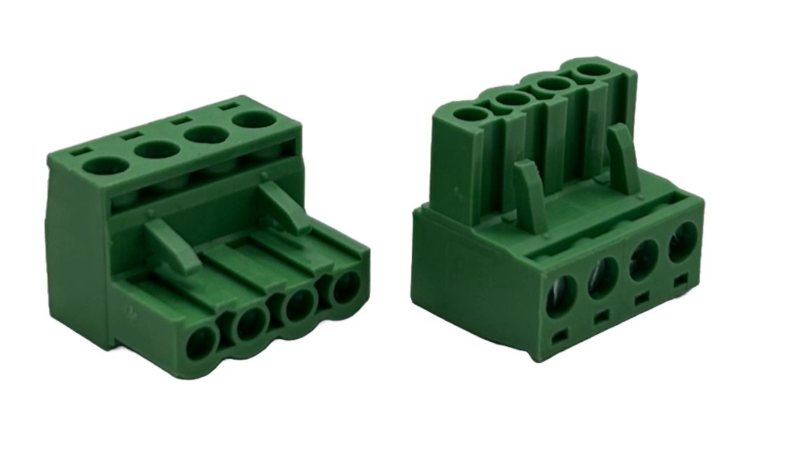 hrfe-04005v Conex-It HRFE Series Pluggable Terminal Block, 4-Contact, 5.08 mm Pitch, 1 Row, HRFE-04005V