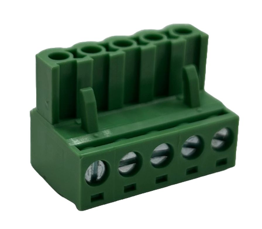 hrfe-05005v Conex-It HRFE Series Pluggable Terminal Block, 5-Contact, 5.08 mm Pitch, 1 Row, HRFE-05005V