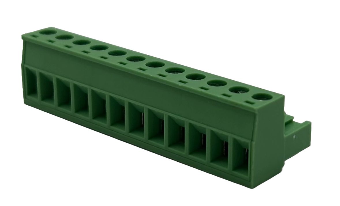 Conex-It HRFE Series Pluggable Terminal Block, 12-Contact, 5.08 mm Pitch, 1 Row, HRFE-12005V
