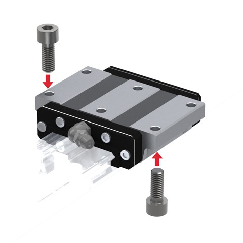 THK Linear Guide Carriage HRW27CR1SS(GK) HRW Series, 14.2 kN Dynamic Load