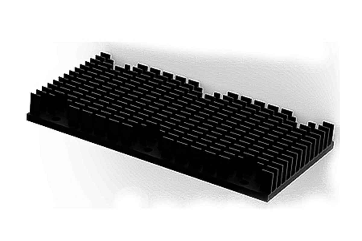 SPREADFAST Heatsink, 1/1 Brick DC/DC Converter 12.2 mm 116.8 mm 61mm