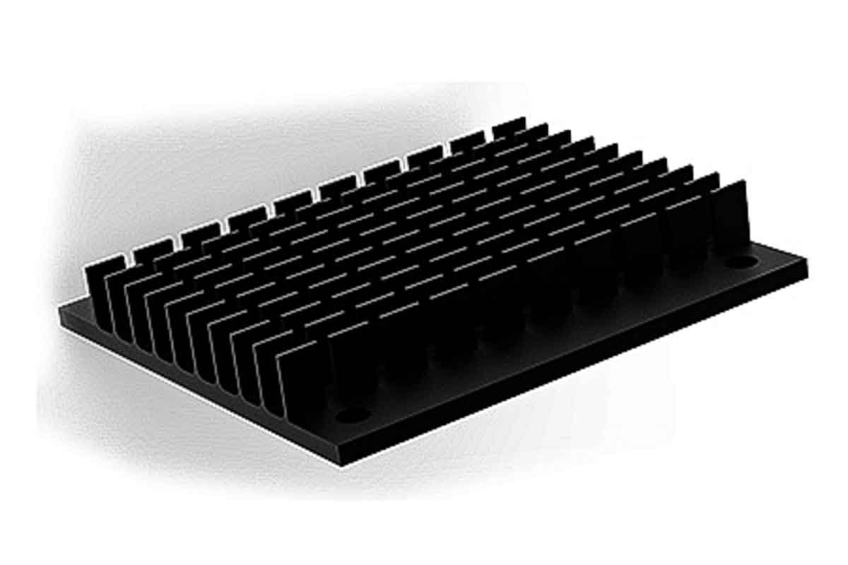 SPREADFAST Heatsink, 1/2 Brick DC/DC Converter 9.3 mm 61 mm 57.9mm
