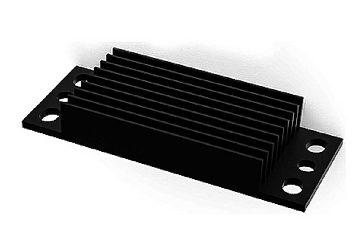 SPREADFAST Heatsink, 1/8 Brick DC/DC Converter 8.7 mm 58.4 mm 22.9mm