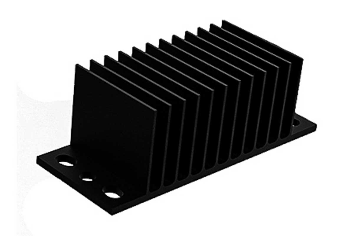 SPREADFAST Heatsink, 1/8 Brick DC/DC Converter 19.7 mm 58.4 mm 22.9mm