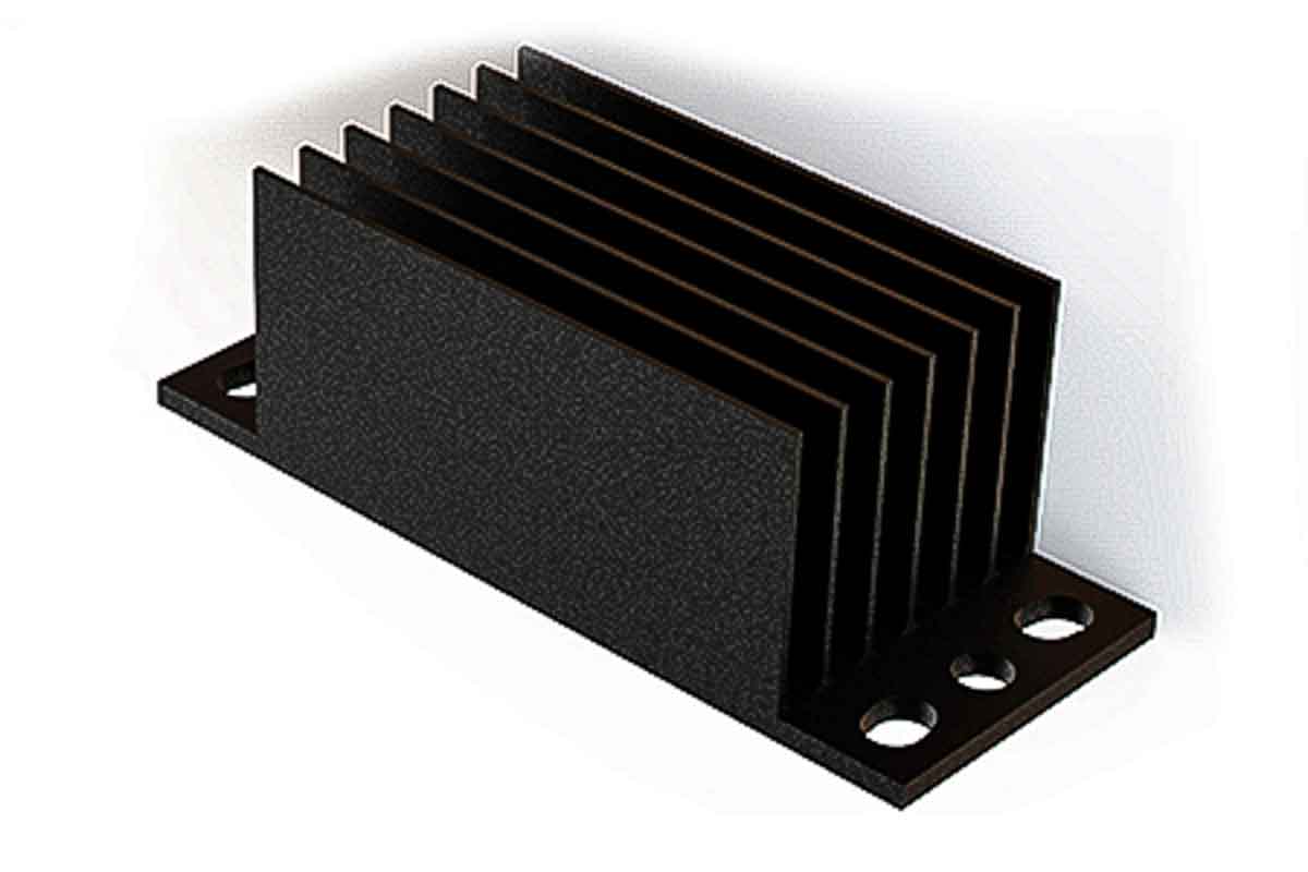 SPREADFAST Heatsink, 1/8 Brick DC/DC Converter 19.7 mm 58.4 mm 22.9mm