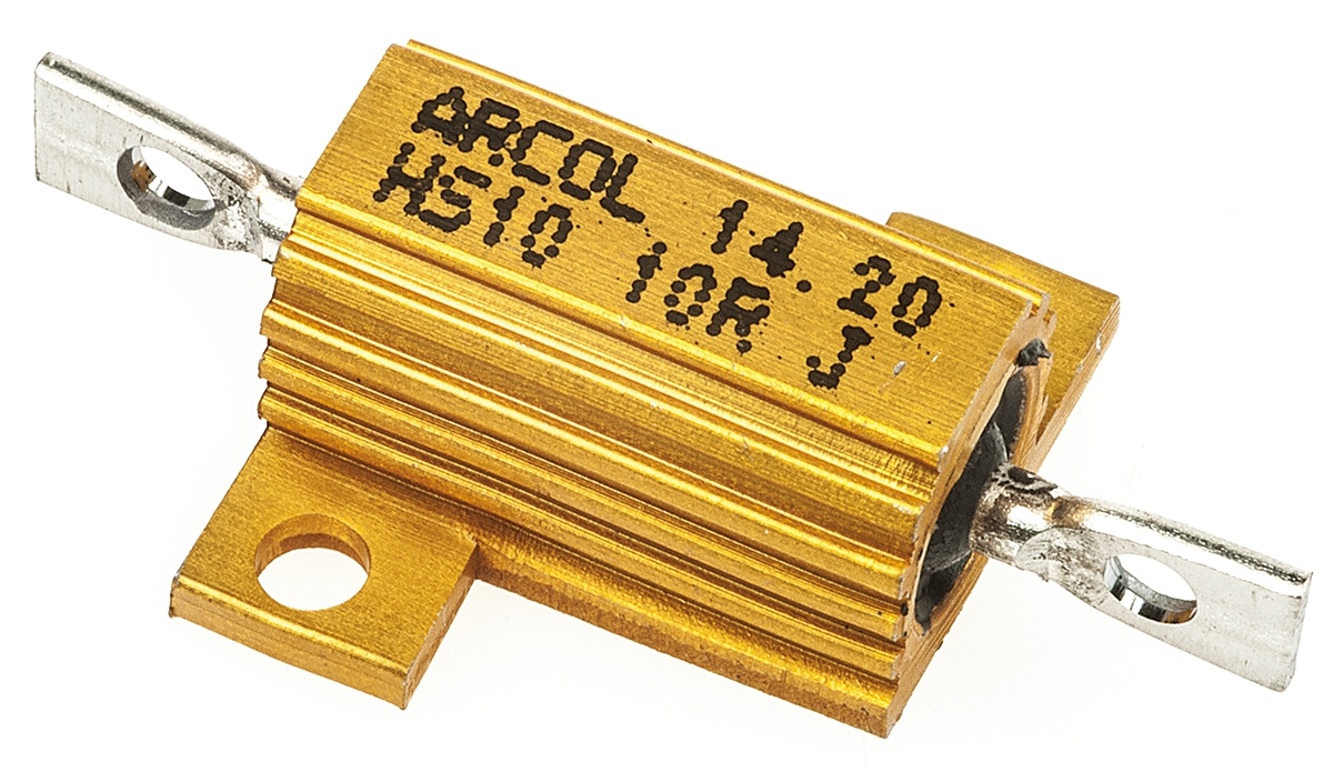 Arcol HS10 10R J, 10 Ω 10 W Aluminium Chassis Mount Resistor ±5 %