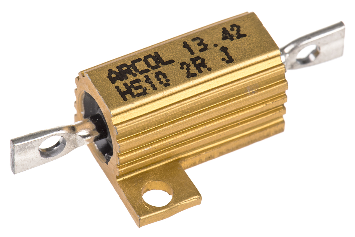 Arcol HS10 2R J, 2 Ω 10 W Wirewound Chassis Mount Resistor ±5 %