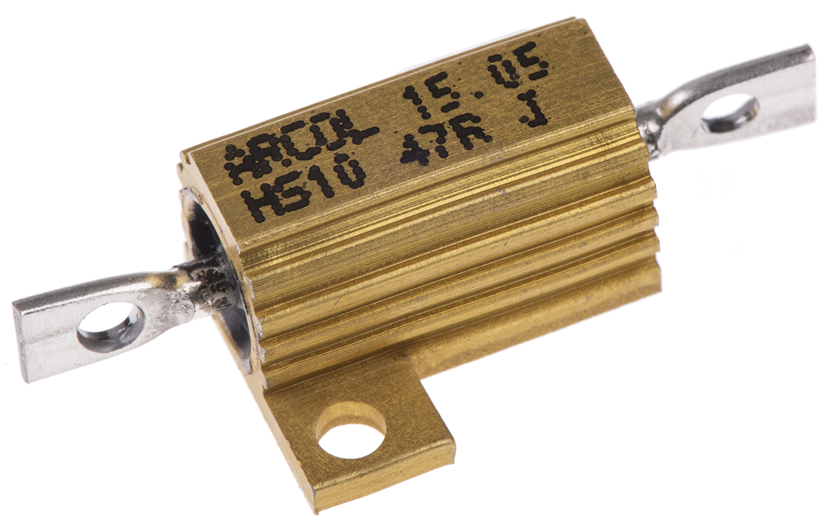 Arcol HS10 47R J, 47 Ω 10 W Wirewound Chassis Mount Resistor ±5 %