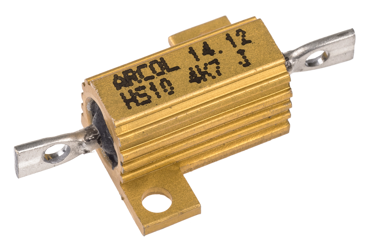 Arcol HS10 4K7 J, 4.7 kΩ 10 W Wirewound Chassis Mount Resistor ±5 %
