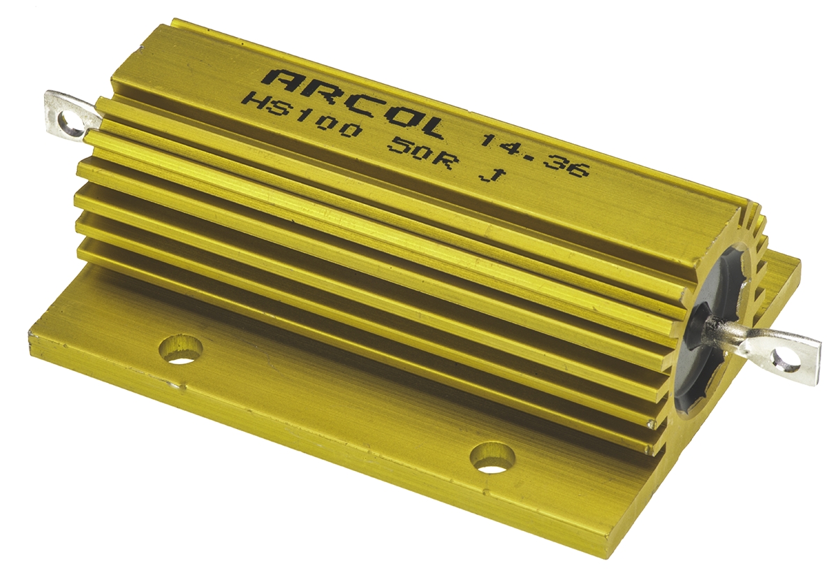 Arcol HS100 50R J, 50 Ω 100 W Wirewound Chassis Mount Resistor ±5 %