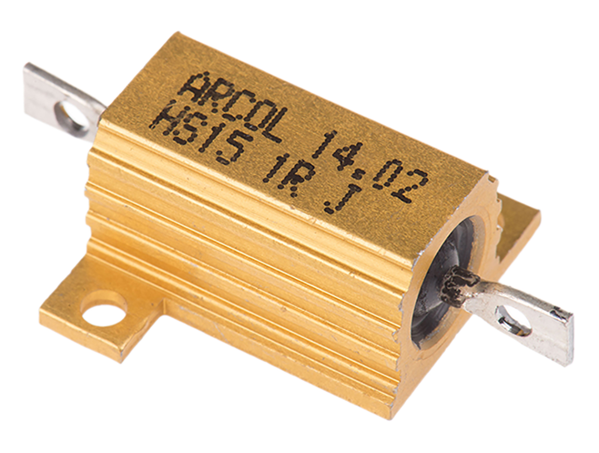 Arcol HS15 1R J, 1 Ω 15 W Wirewound Chassis Mount Resistor ±5 %