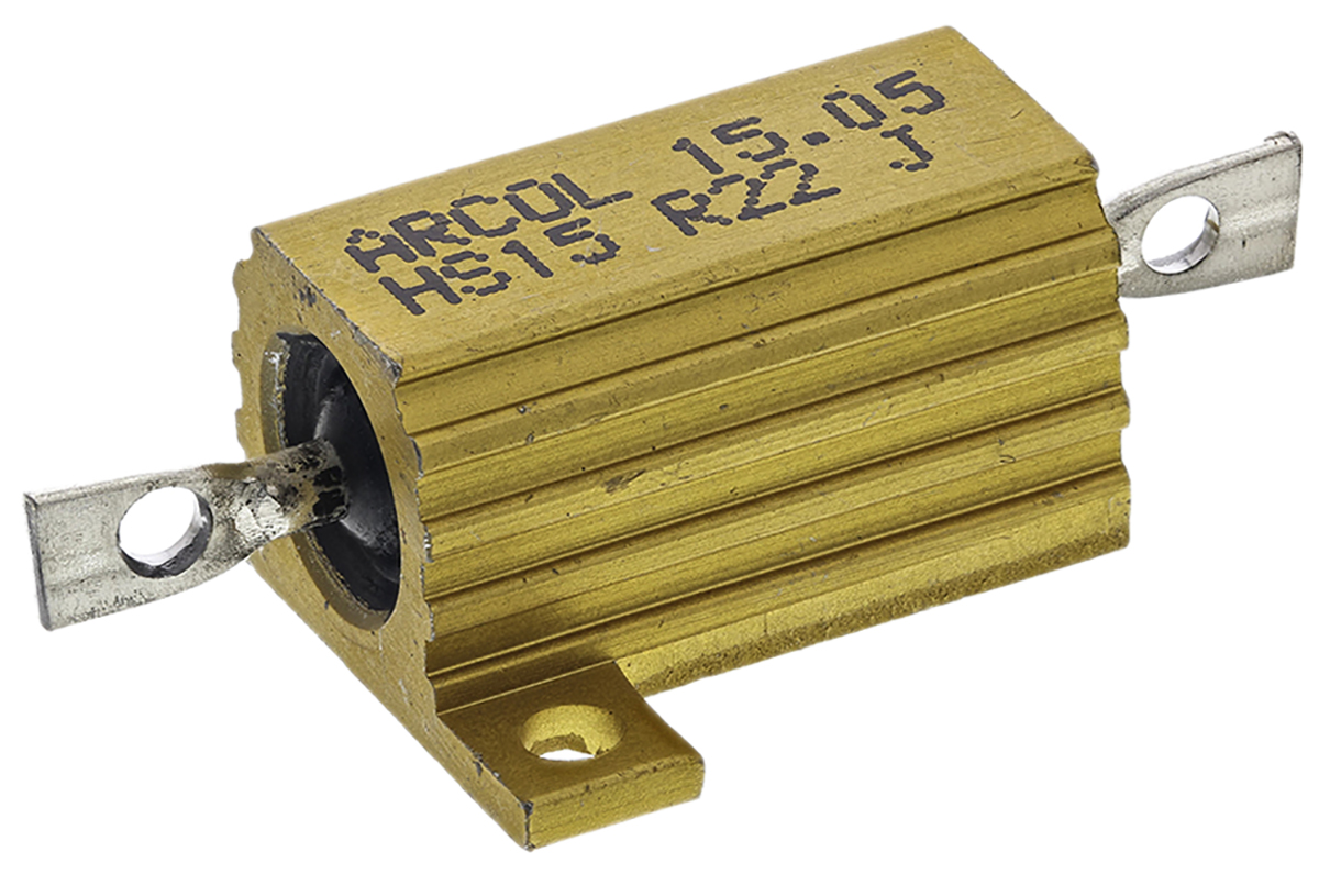 Arcol, 220 mΩ 15 W Wirewound Chassis Mount Resistor ±5 %
