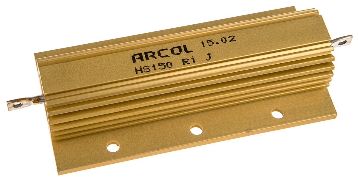 Arcol HS150 R1 J, 100 mΩ 150 W Wirewound Chassis Mount Resistor ±5 %