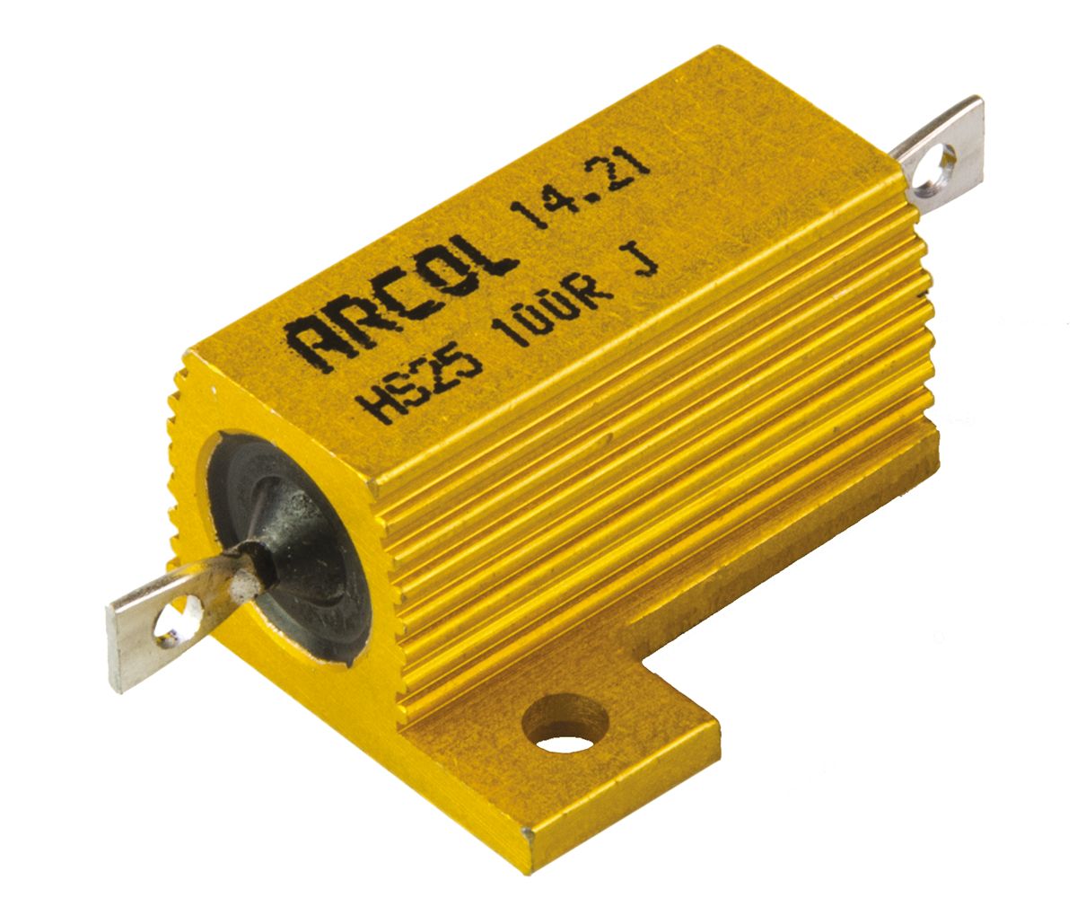 Arcol HS25 100R J, 100 Ω 25 W Aluminium Chassis Mount Resistor ±5 %