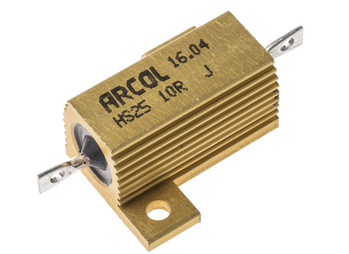 Arcol HS25 10R J, 10 Ω 25 W Aluminium Chassis Mount Resistor ±5 %