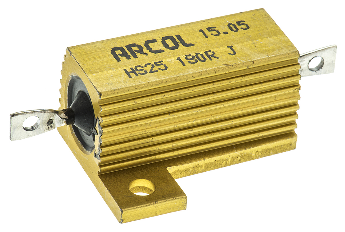 Arcol HS25 180R J, 180 Ω 25 W Wirewound Chassis Mount Resistor ±5 %