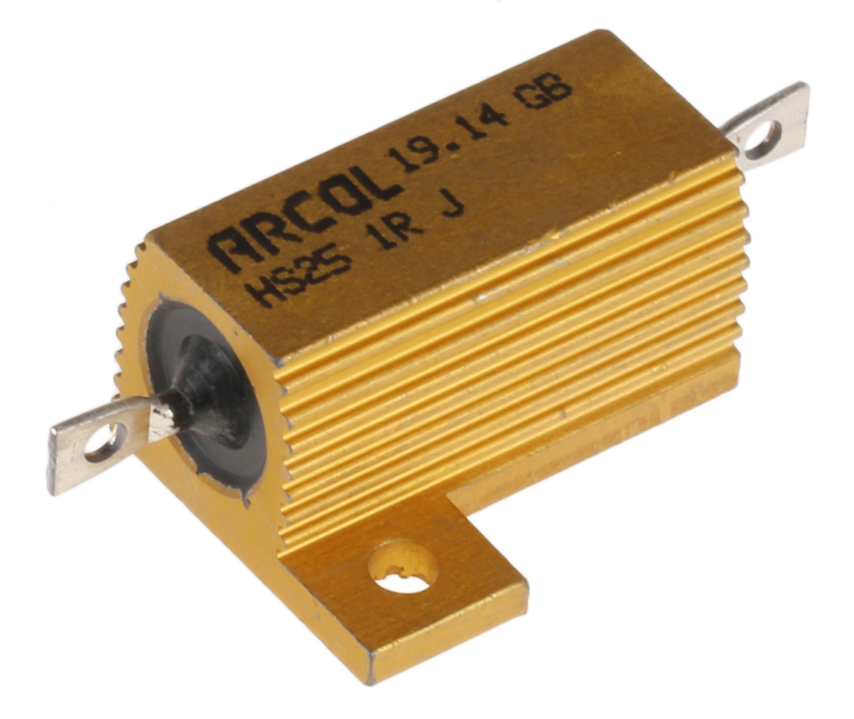 Arcol HS25 1R J, 1 Ω 25 W Aluminium Chassis Mount Resistor ±5 %