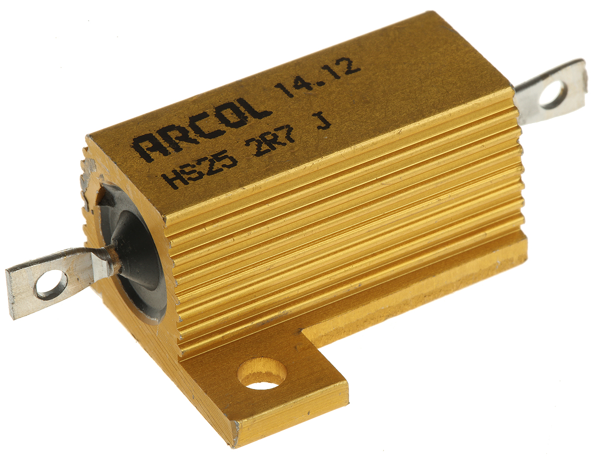 Arcol HS25 2R7 J, 2.7 Ω 25 W Wirewound Chassis Mount Resistor ±5 %