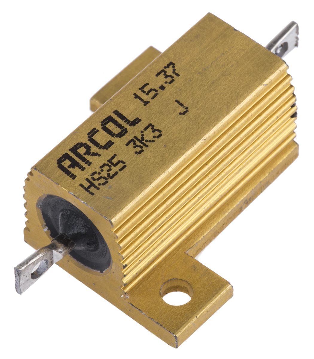 Arcol HS25 3K3 J, 3.3 kΩ 25 W Wirewound Chassis Mount Resistor ±5 %
