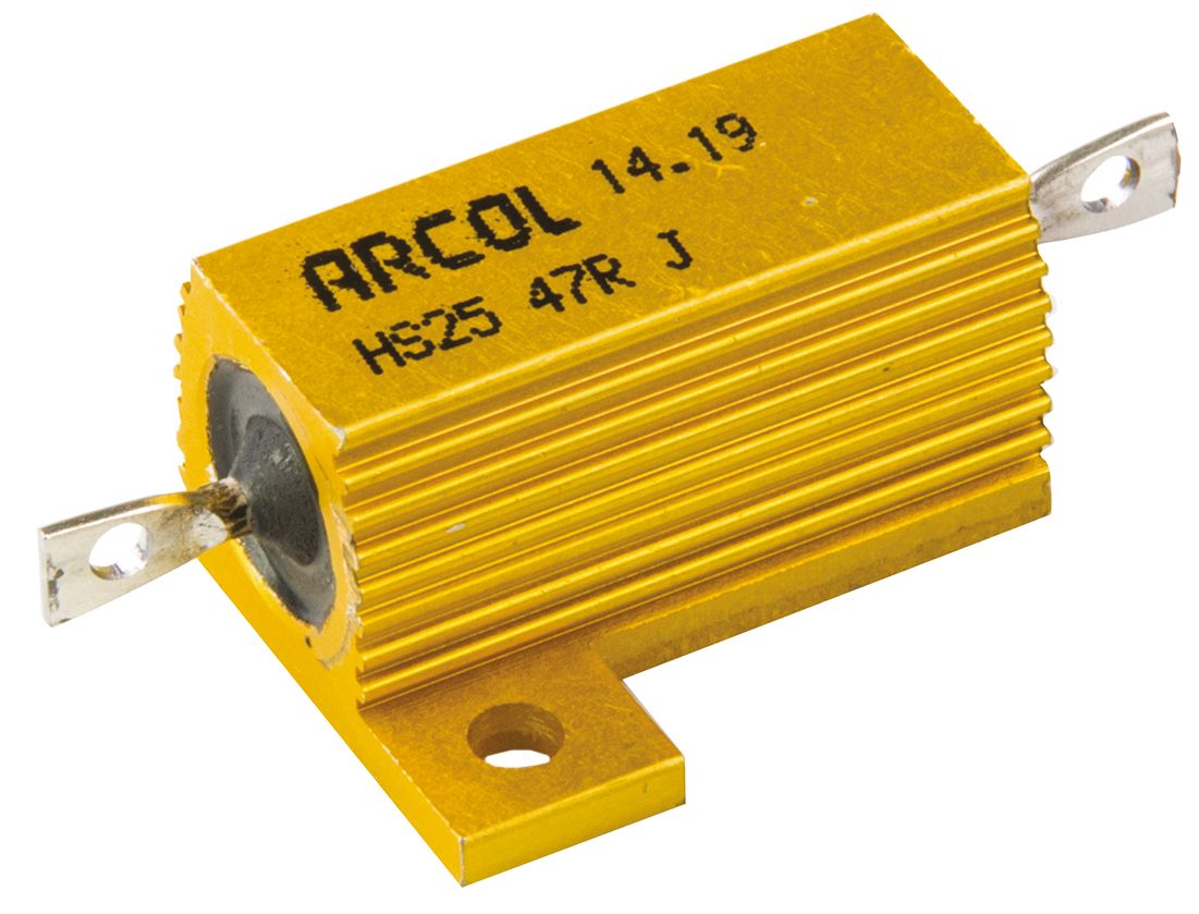 Arcol HS25 47R J, 47 Ω 25 W Aluminium Chassis Mount Resistor ±5 %