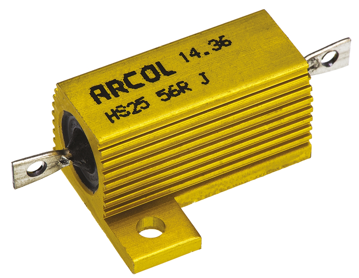 Arcol HS25 56R J, 56 Ω 25 W Wirewound Chassis Mount Resistor ±5 %